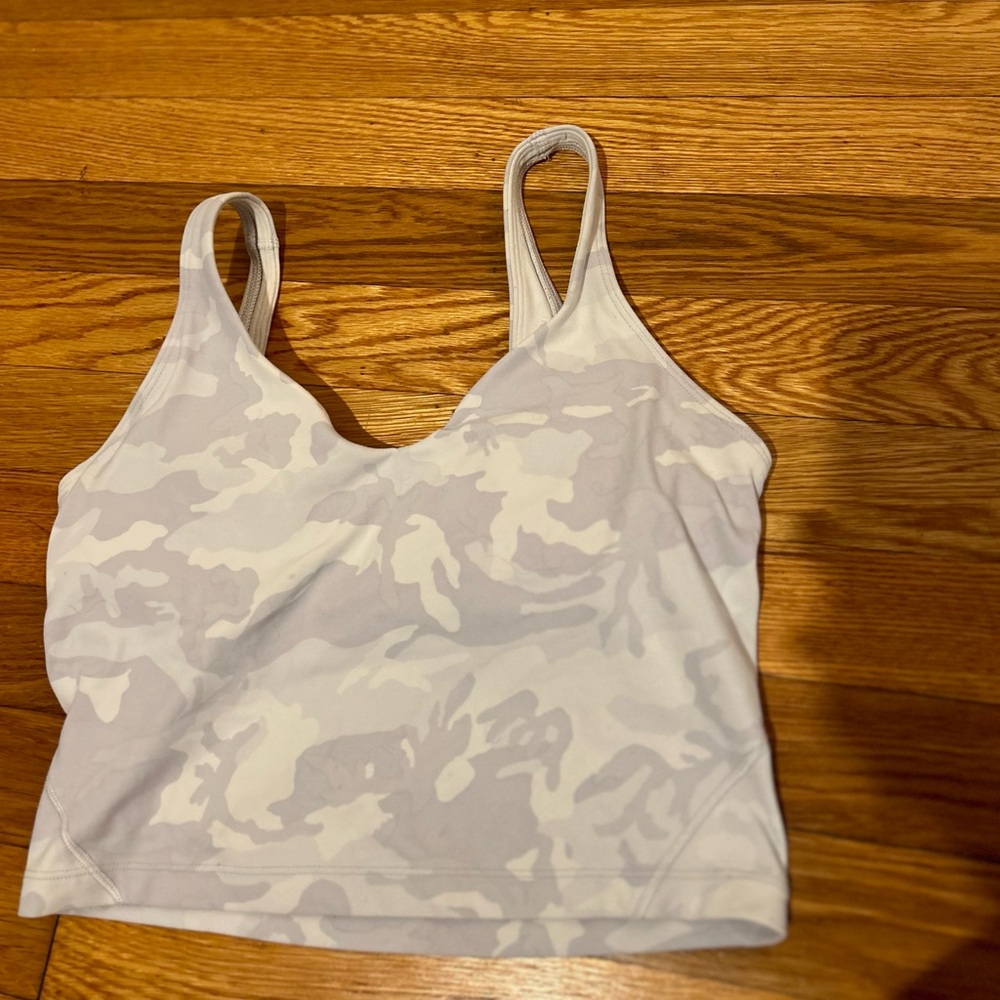 Lululemon align tank size 6 white camo